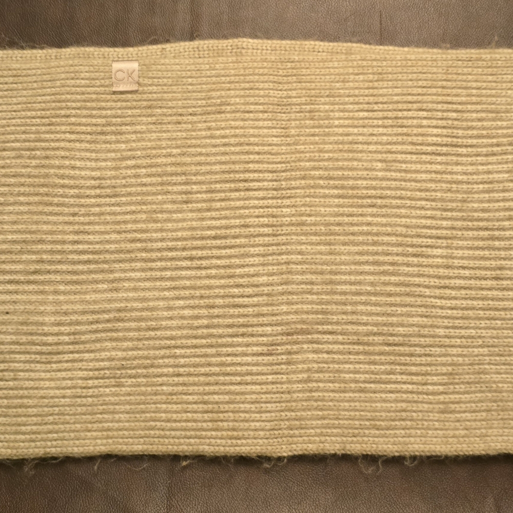 Calvin Klein Tan Knit Scarf